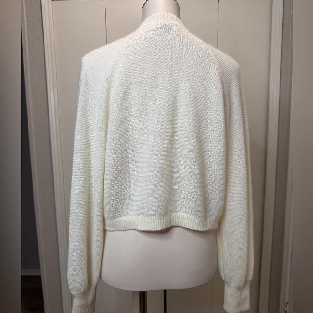 Scanlan Theodore Cream Tie-Front Cardigan - Picture 4 of 11